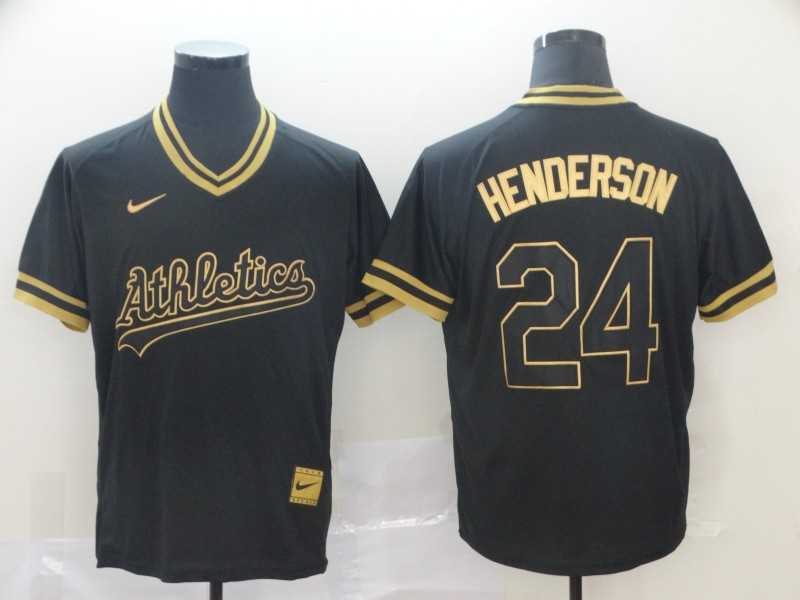 Athletics 24 Rickey Henderson Black Gold Nike Cooperstown Collection Legend V Neck Jersey (1),We sell and wholesale Athletics 24 Rickey Henderson Black Gold Nike Cooperstown Collection Legend V Neck Jersey (1) on line form chian!